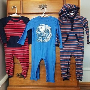Lot of 3 Tea collection rompers.